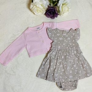 Lady Grey Dress & Cardigan